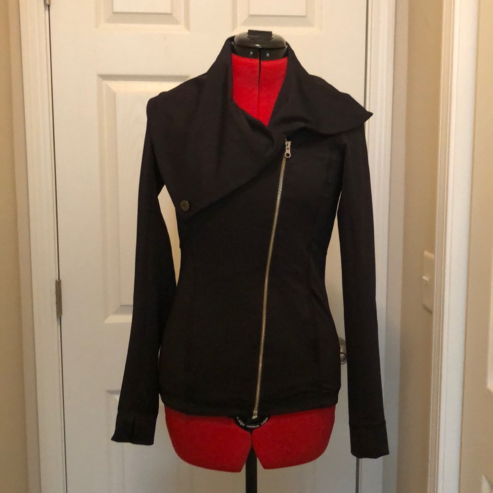 2 for $13 Black Cowl neck zipper Jacket